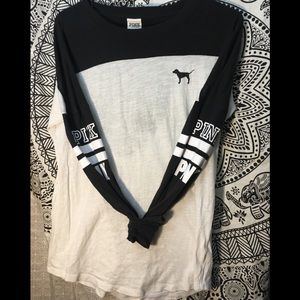 Pink open back long sleeve